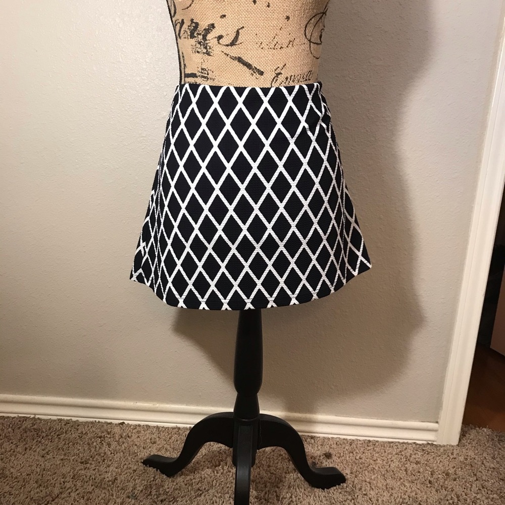 Forever21 navy/white mini skirt